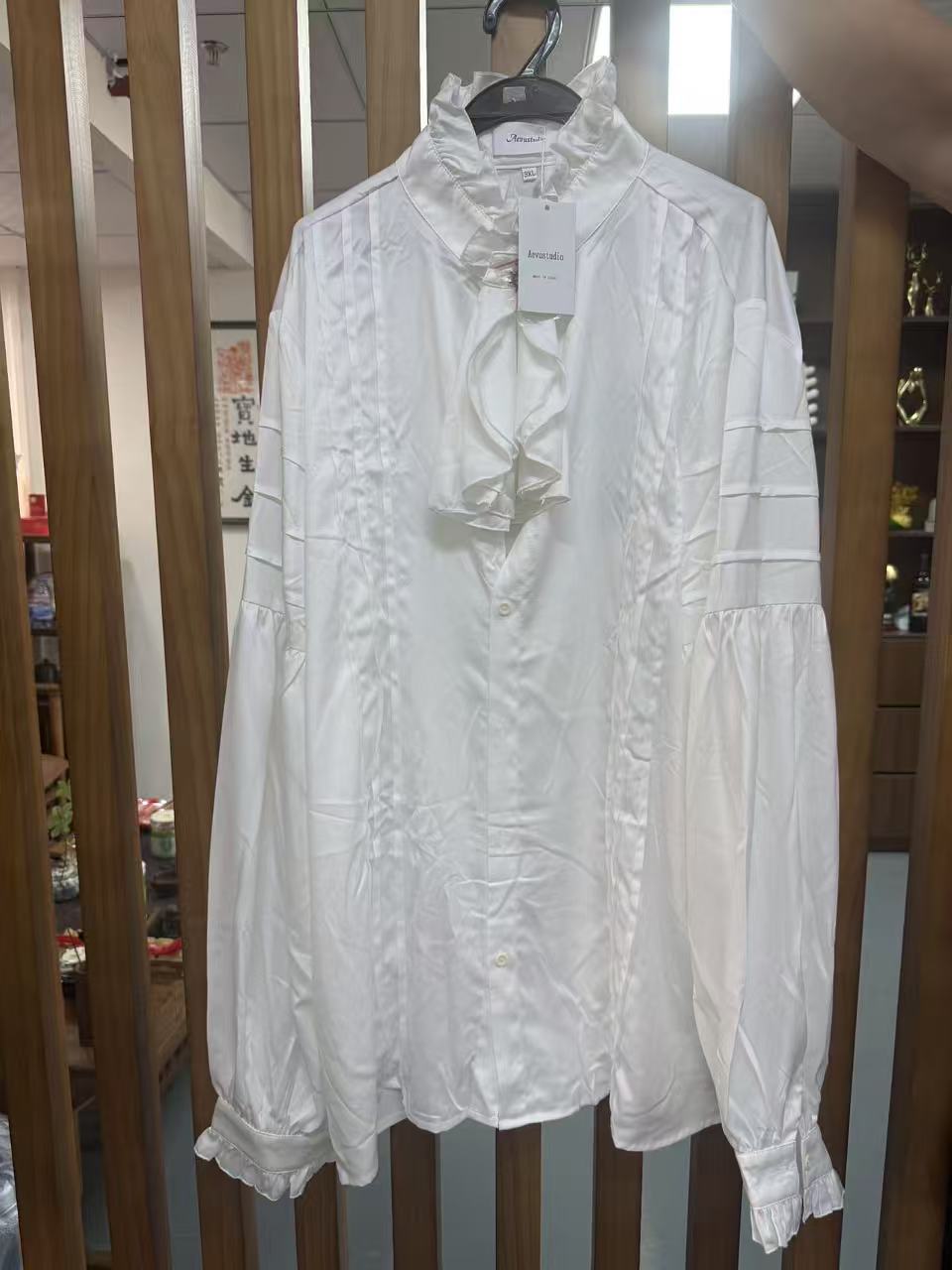 Aevustudio Mens Pirate Shirt Vampire Renaissance Medieval Victorian Gothic Clothing
