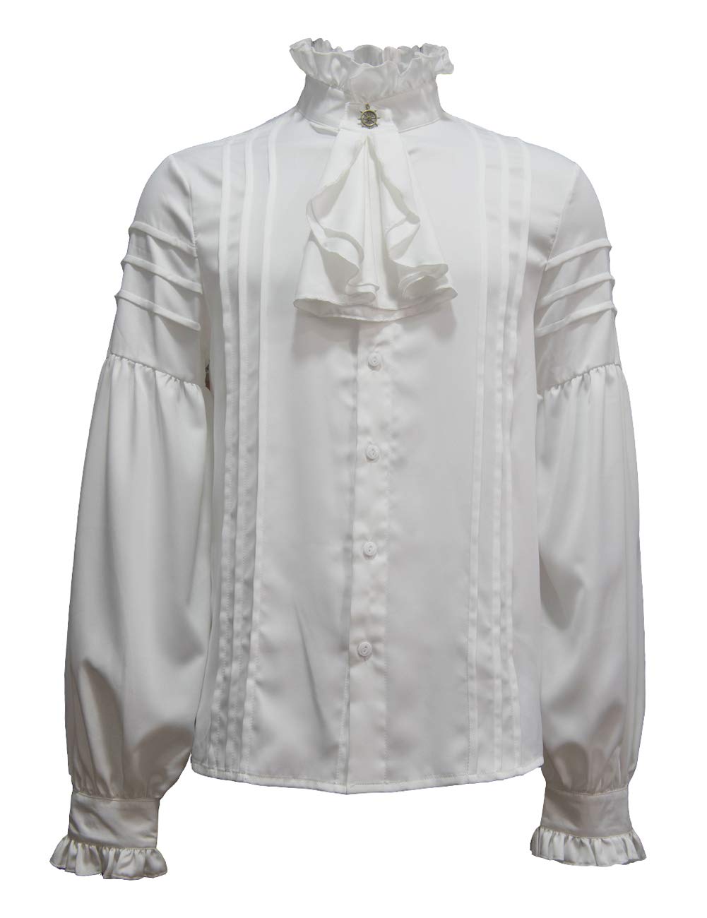 Aevustudio Mens Pirate Shirt Vampire Renaissance Medieval Victorian Gothic Clothing